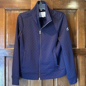 Fairway & Greene Women's Quilted Bomber Jacket - Navy